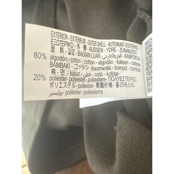2/$30 ZARA Medium Deep V-Neck Khaki Green Cotton Blend Top - Picture 12 of 13